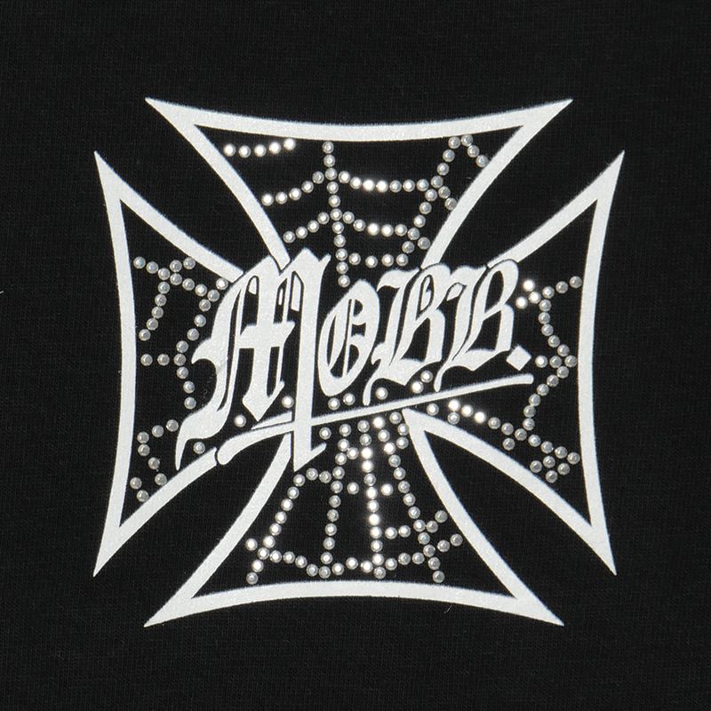 WEB CROSS T-SHIRT -BLACK-