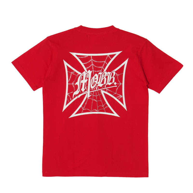 WEB CROSS T-SHIRT -RED-