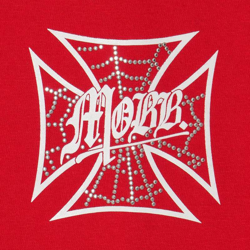 WEB CROSS T-SHIRT -RED-