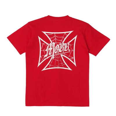 WEB CROSS T-SHIRT -RED-
