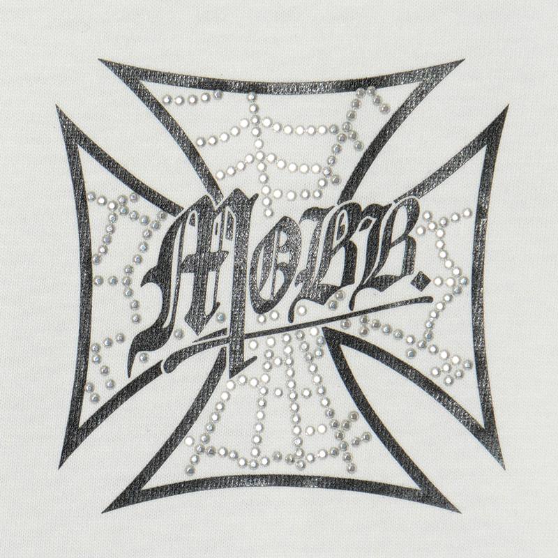 WEB CROSS T-SHIRT -WHITE-