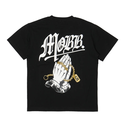 PRAY HANDS T-SHIRT -BLACK-