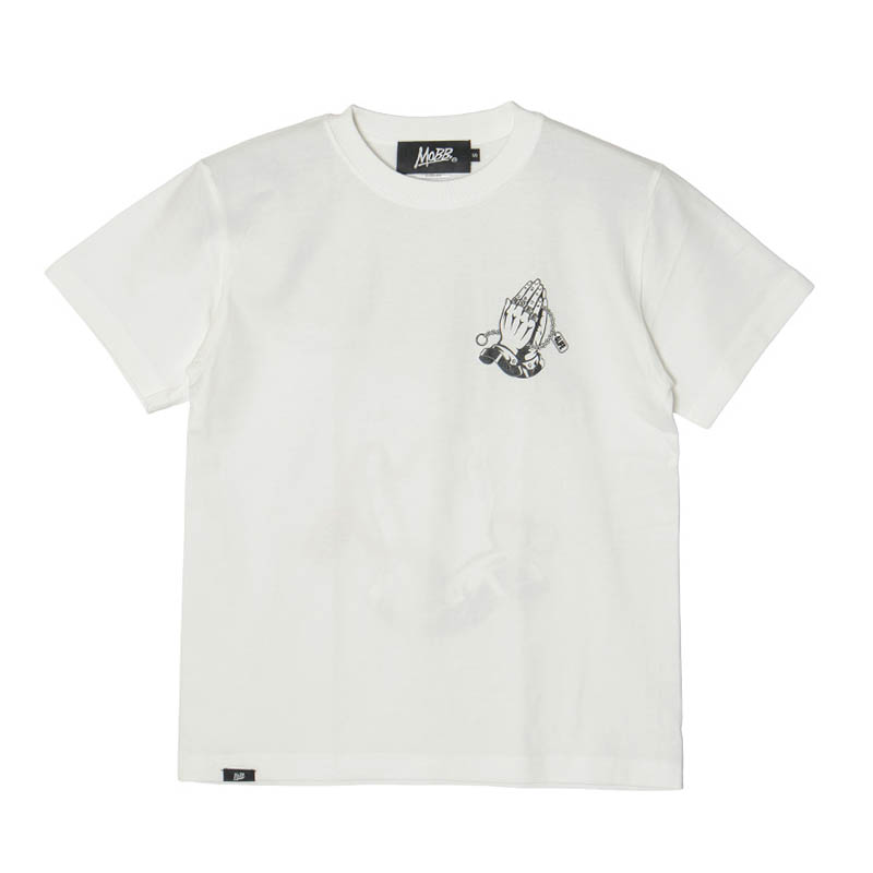 PRAY HANDS T-SHIRT -WHITE-
