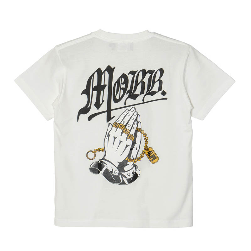 PRAY HANDS T-SHIRT -WHITE-