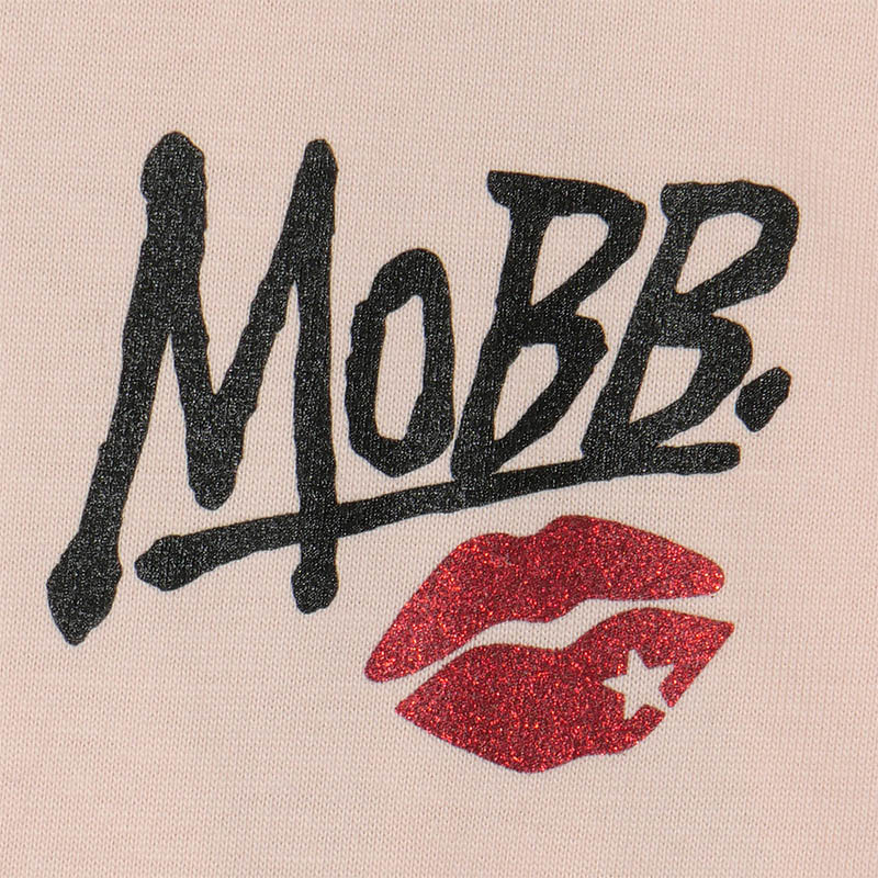 GLITTER KISS T-SHIRT -PINK-