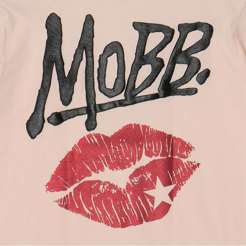 GLITTER KISS T-SHIRT -PINK-