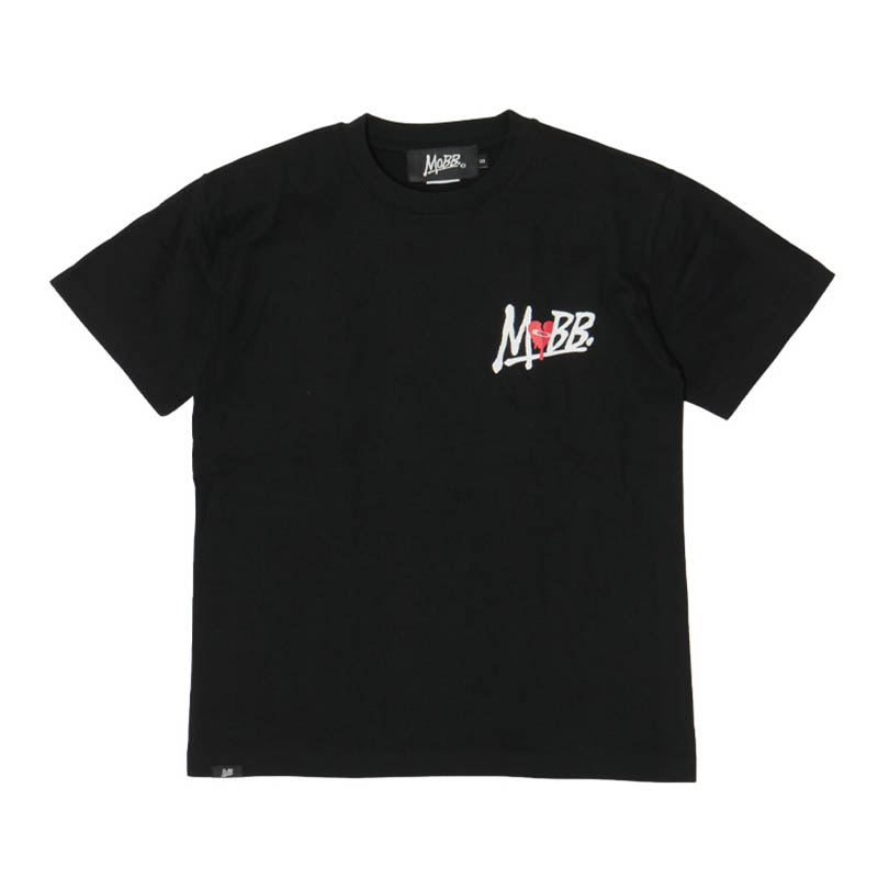 HEART BREAK T-SHIRT -BLACK-