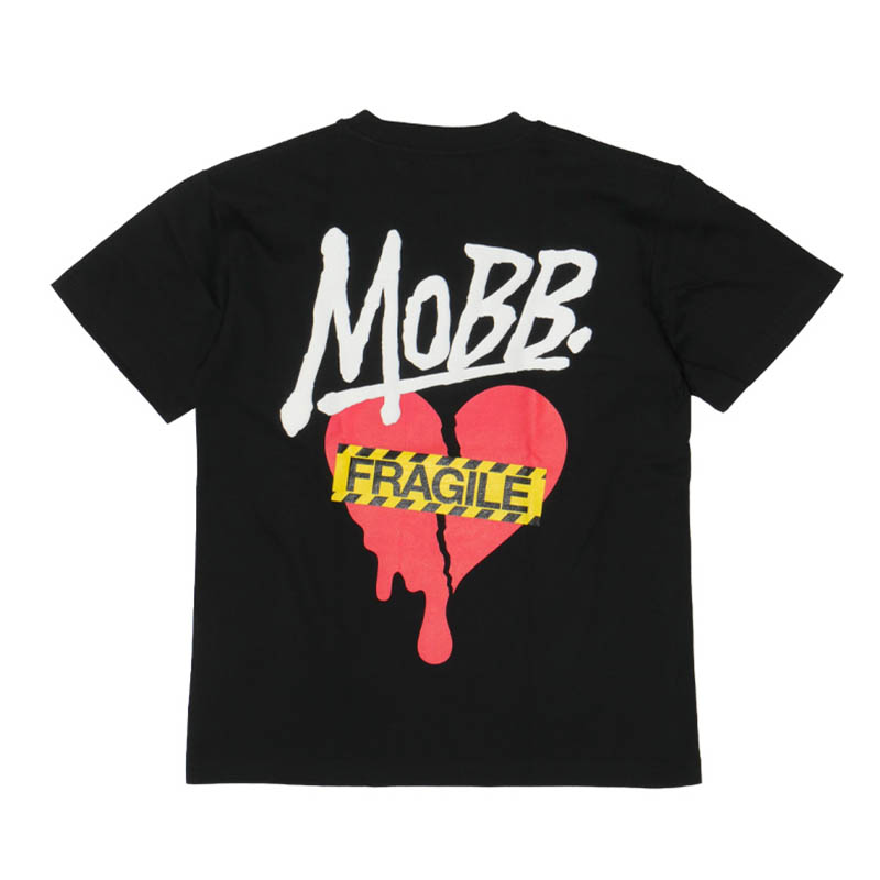 HEART BREAK T-SHIRT -BLACK-