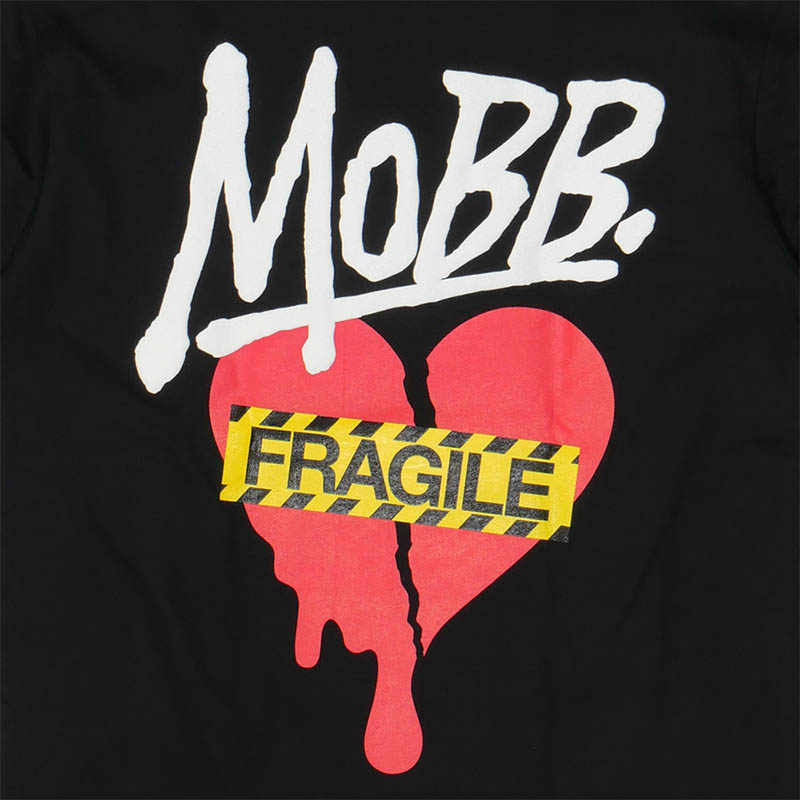 HEART BREAK T-SHIRT -BLACK-