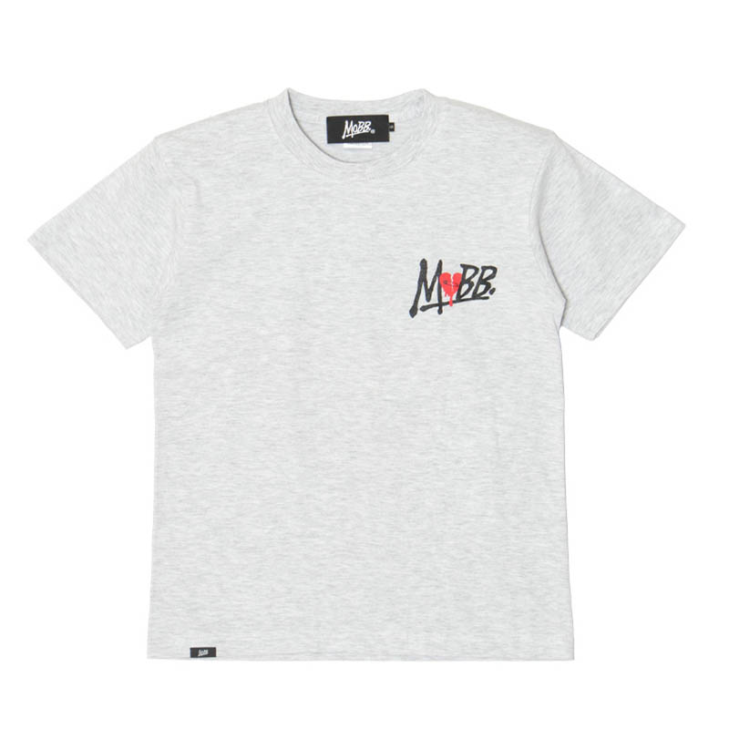 HEART BREAK T-SHIRT -GREY-