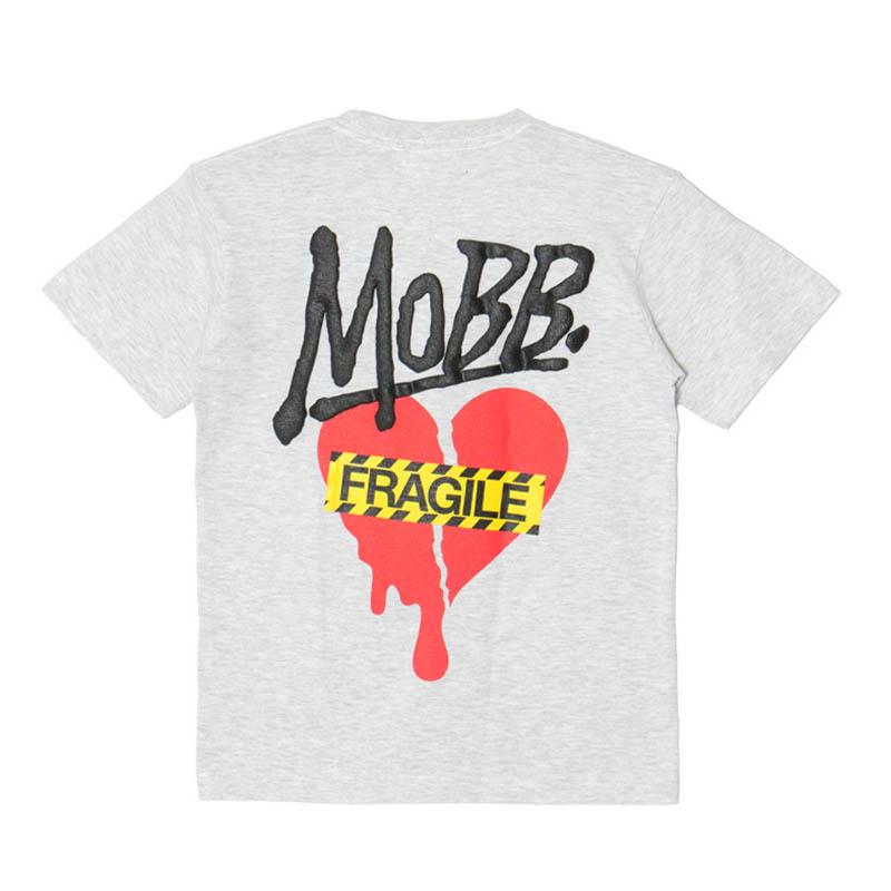 HEART BREAK T-SHIRT -GREY-