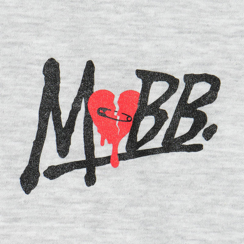 HEART BREAK T-SHIRT -GREY-