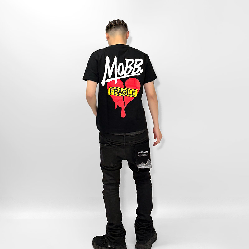 HEART BREAK T-SHIRT -GREY-