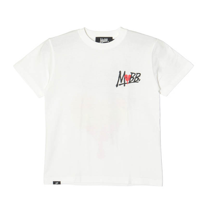 HEART BREAK T-SHIRT -WHITE-