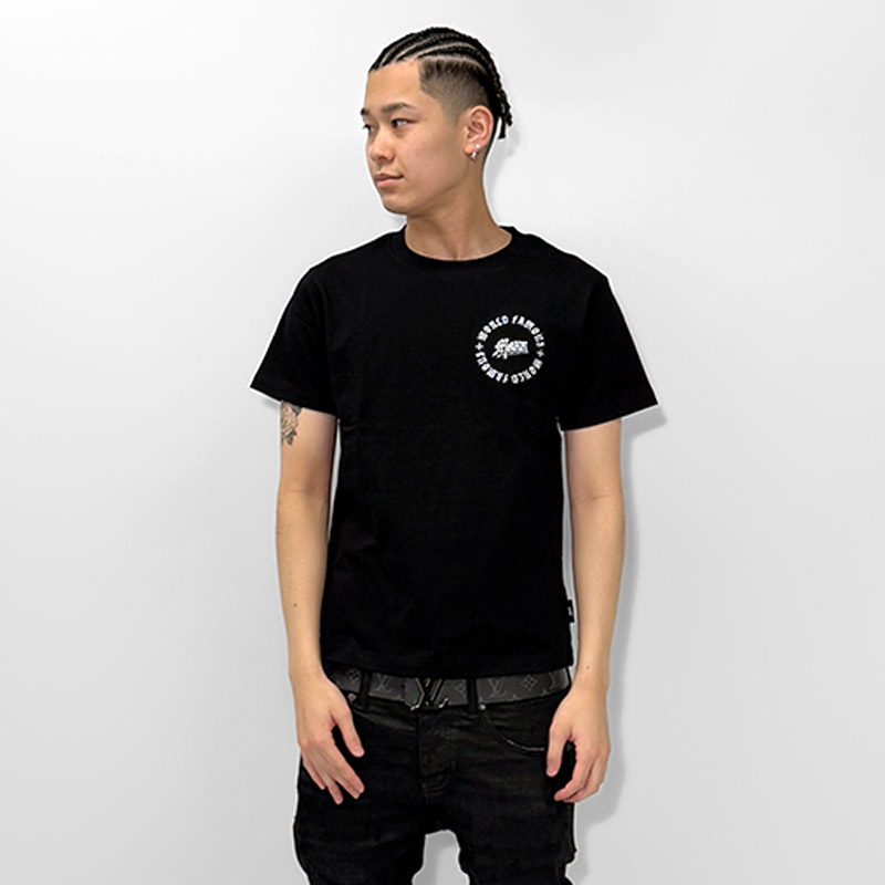 OLD CIRCLE EMBROIDERY T-SHIRT -WHITE-