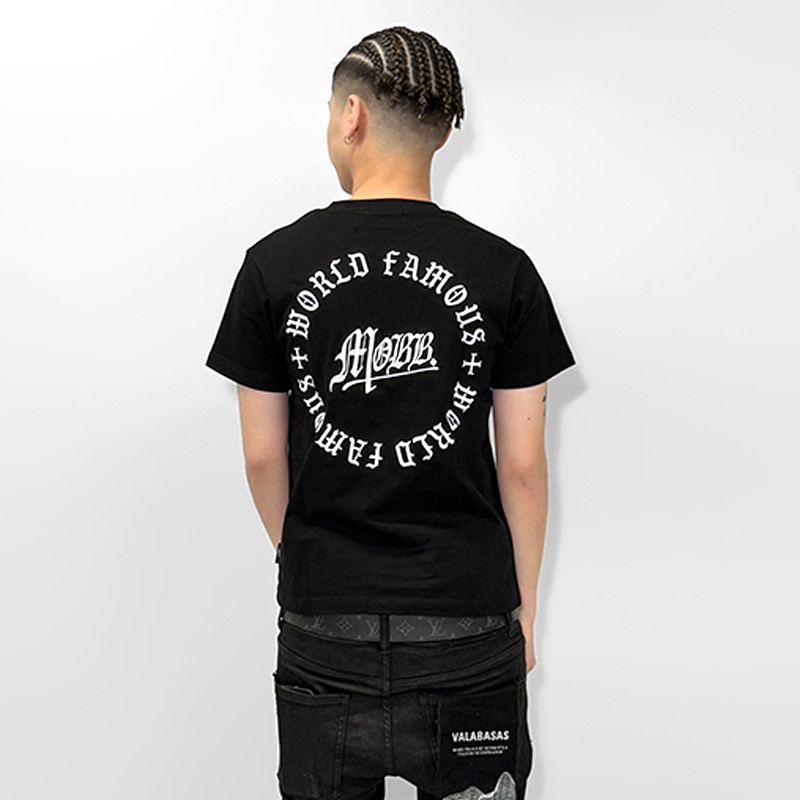 OLD CIRCLE EMBROIDERY T-SHIRT -WHITE-