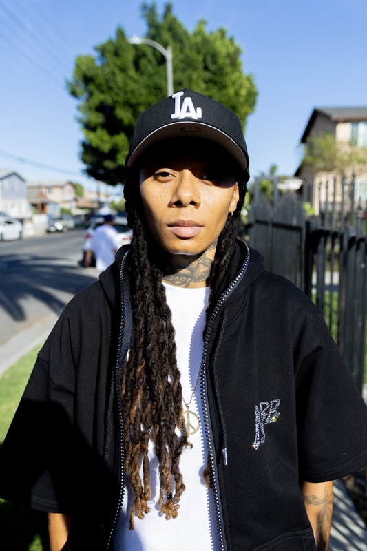 OG STONE ZIP S/S HOODIE -BLACK-