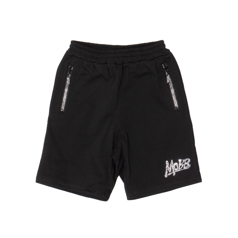 OG STONE ZIP SHORTS -BLACK-