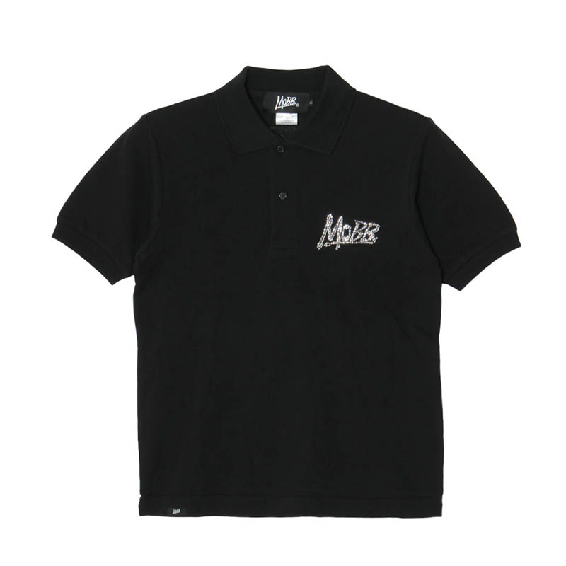 OG STONE POLO SHIRT -BLACK×WHITE-