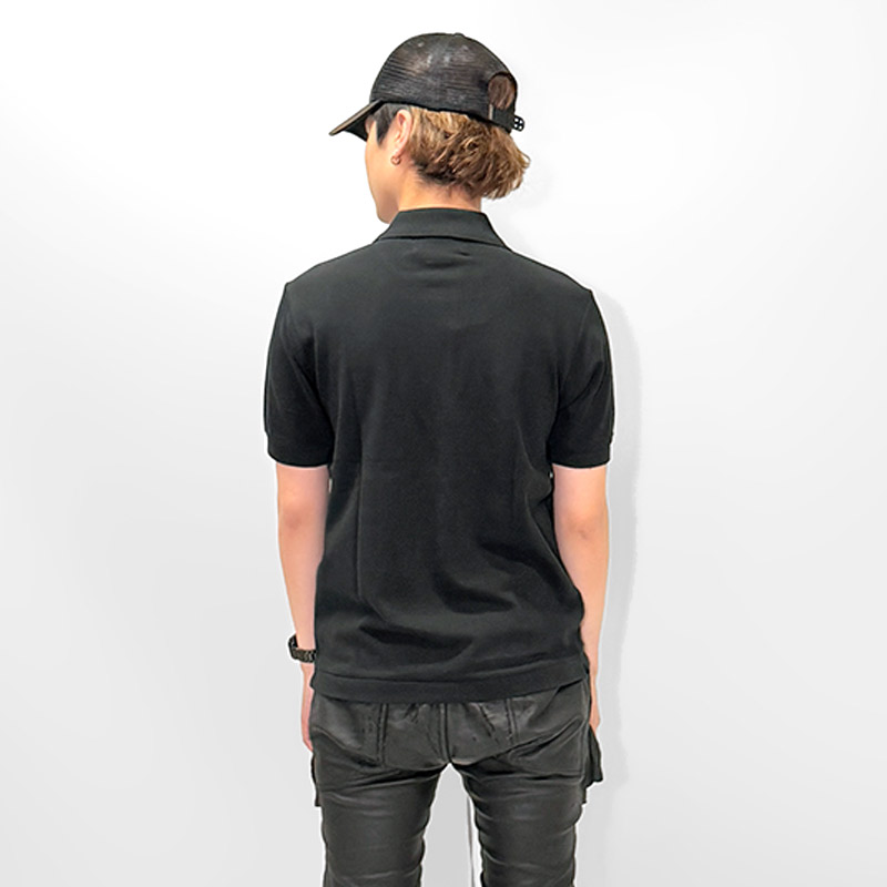 OG STONE POLO SHIRT -BLACK×WHITE-