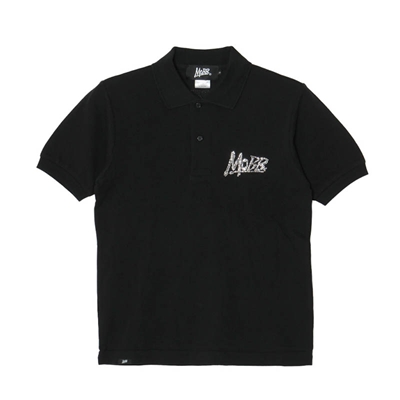 OG STONE POLO SHIRT -BLACK×WHITE-