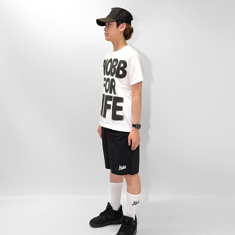 MOBB FOR LIFE T-SHIRT -WHITE-