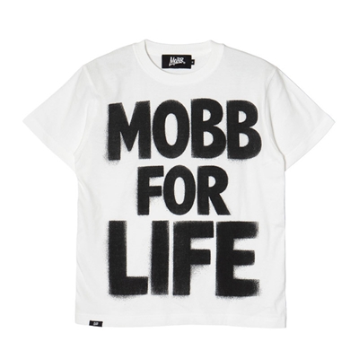 MOBB FOR LIFE T-SHIRT -WHITE-