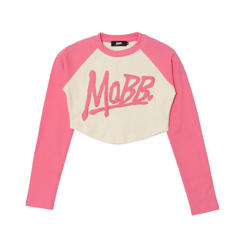 OG RAGLAN L/S SHIRT -PINK- (LADIES)