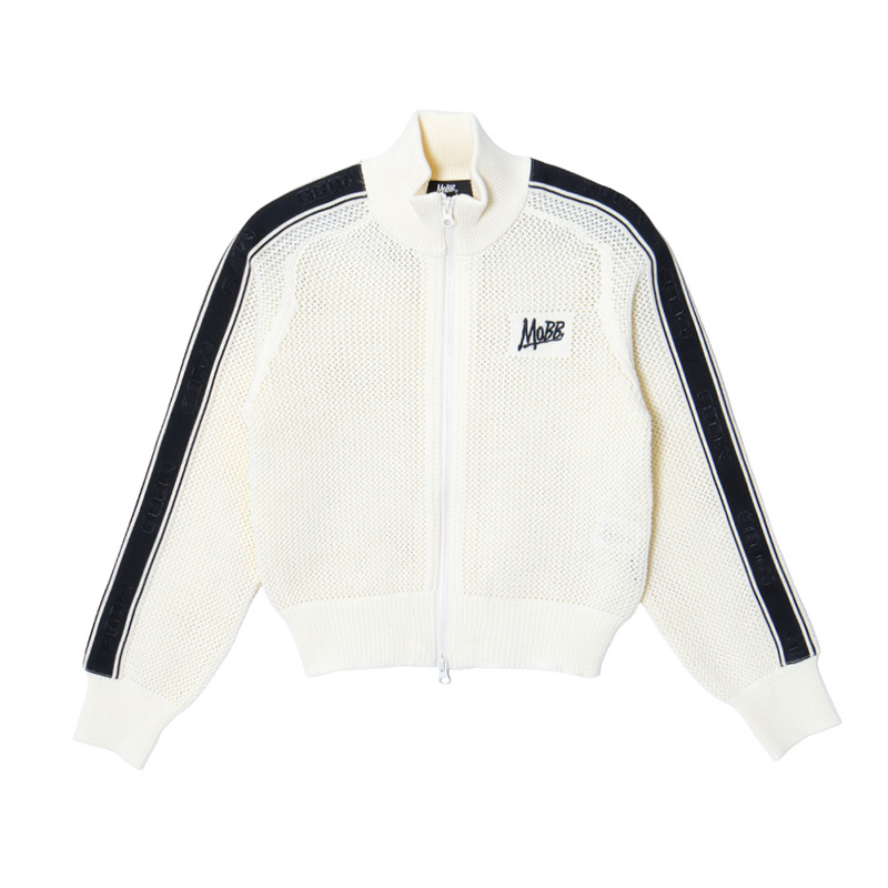 CROCHET TRACK JACKET -WHITE- (LADIES)