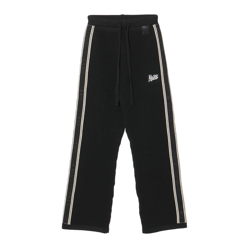 CROCHET TRACK PANTS -BLACK- (LADIES)