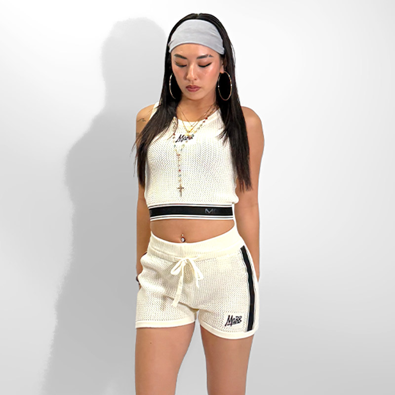 CROCHET TRACK TANKTOP -WHITE- (LADIES/KIDS)