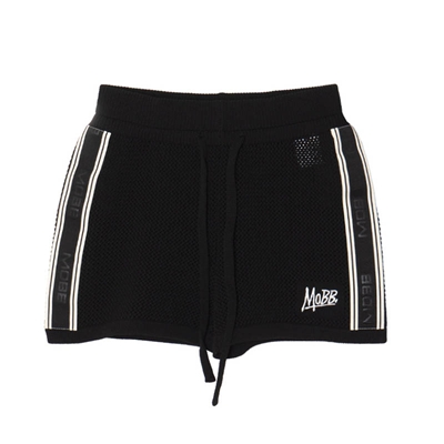 CROCHET TRACK SHORTS -BLACK- (LADIES/KIDS)