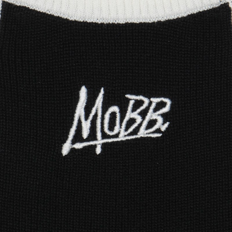 BI-COLOR KNIT TANKTOP -BLACK- (LADIES/KIDS)