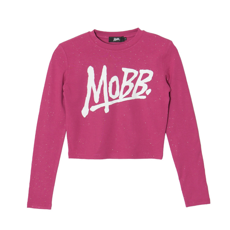 OG GLITTER L/S T-SHIRT -PINK- (LADIES)