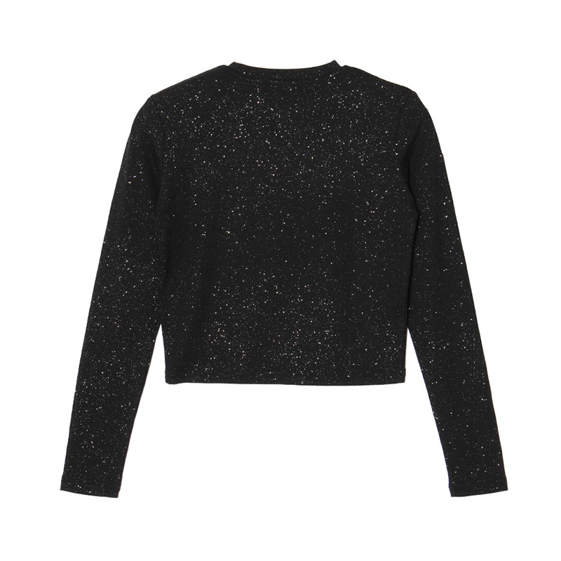 OG STONE GLITTER L/S T-SHIRT -BLACK- (LADIES)