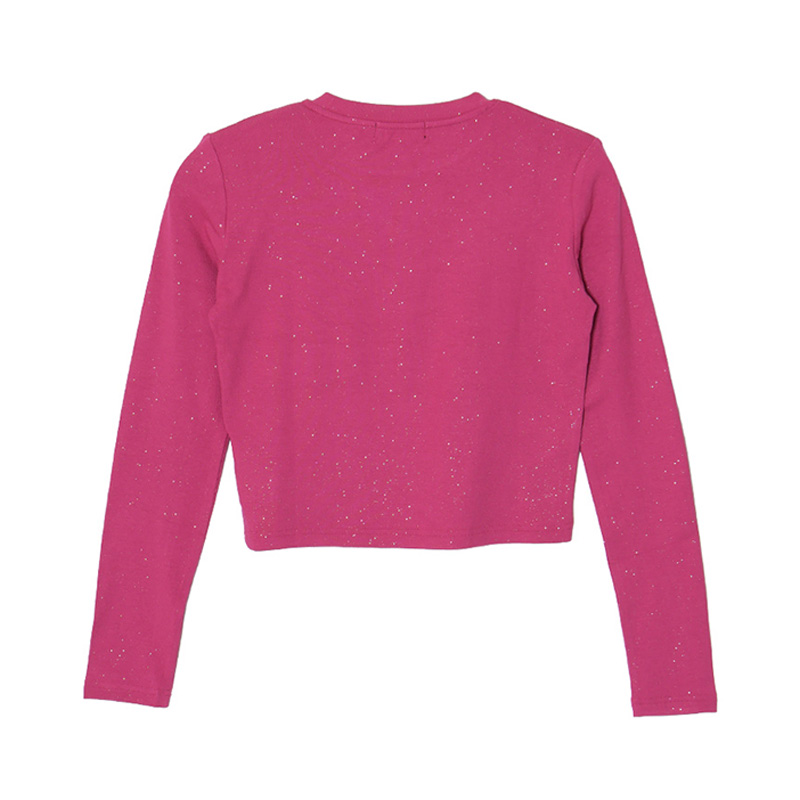 OG STONE GLITTER L/S T-SHIRT -PINK- (LADIES)