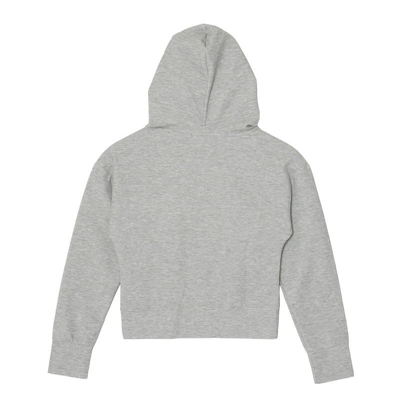 OG TRIM STONE LEOPARD ZIP HOODIE -BLACK- (LADIES)