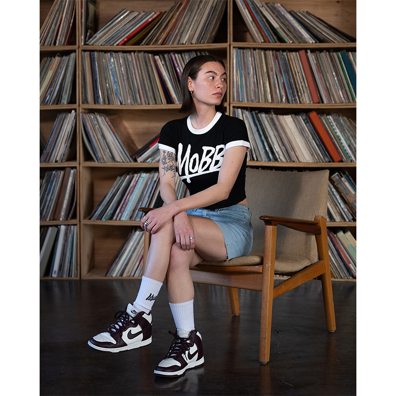 OG RINGER T-SHIRT -BLACK-(LADIES/KIDS)