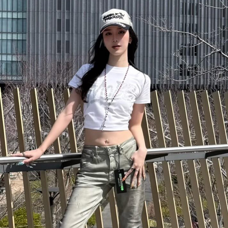 (L)OG STONE S/S T-SHIRT -WHITE- (LADIES/KIDS)