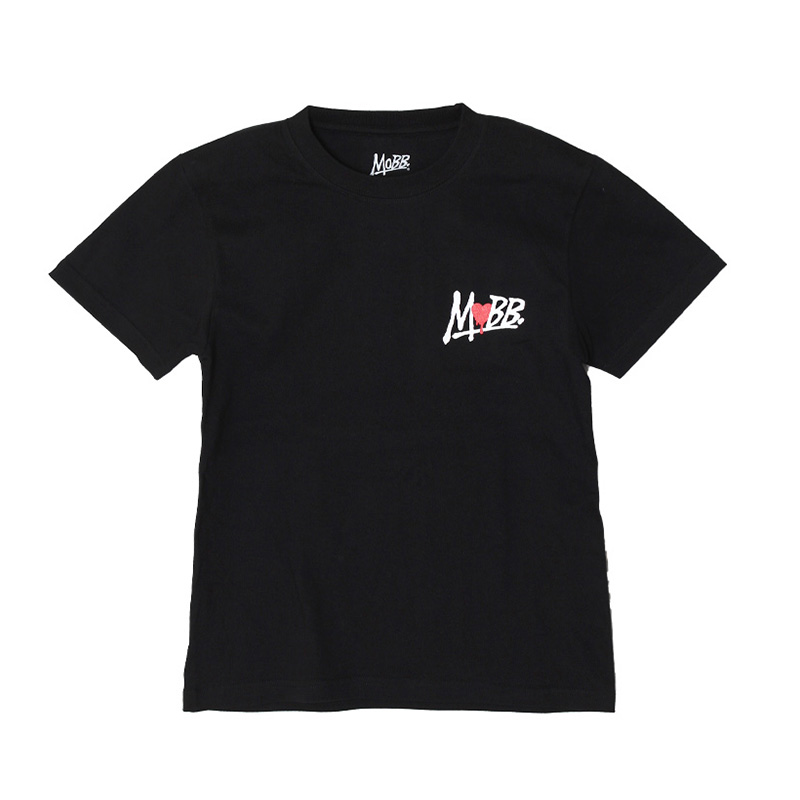 HEART DRIP T-SHIRT -BLACK-(LADIES)