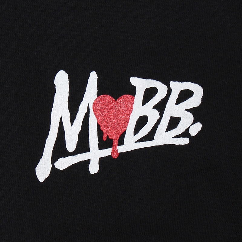 HEART DRIP T-SHIRT -BLACK-(LADIES)