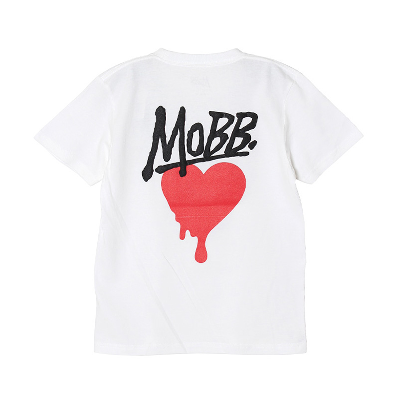 HEART DRIP T-SHIRT -WHITE-(LADIES)