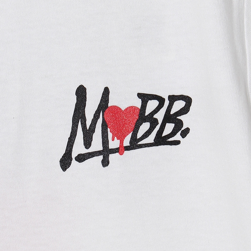 HEART DRIP T-SHIRT -WHITE-(LADIES)