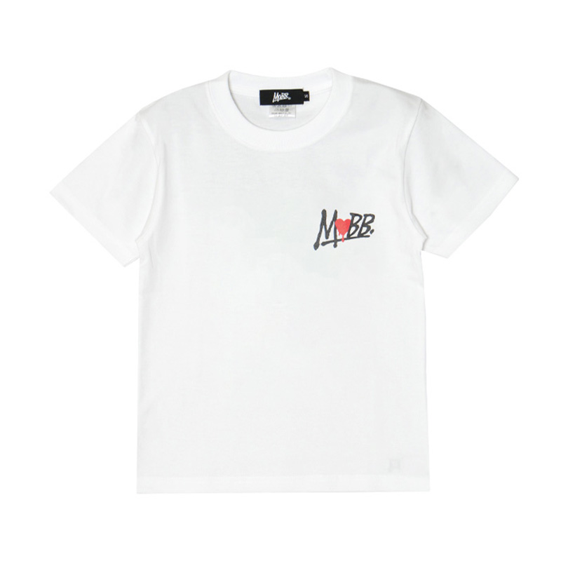 HEART DRIP CAMO T-SHIRT -WHITE- (LADIES/KIDS)