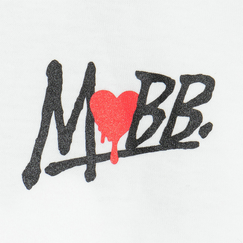 HEART DRIP CAMO T-SHIRT -WHITE- (LADIES/KIDS)