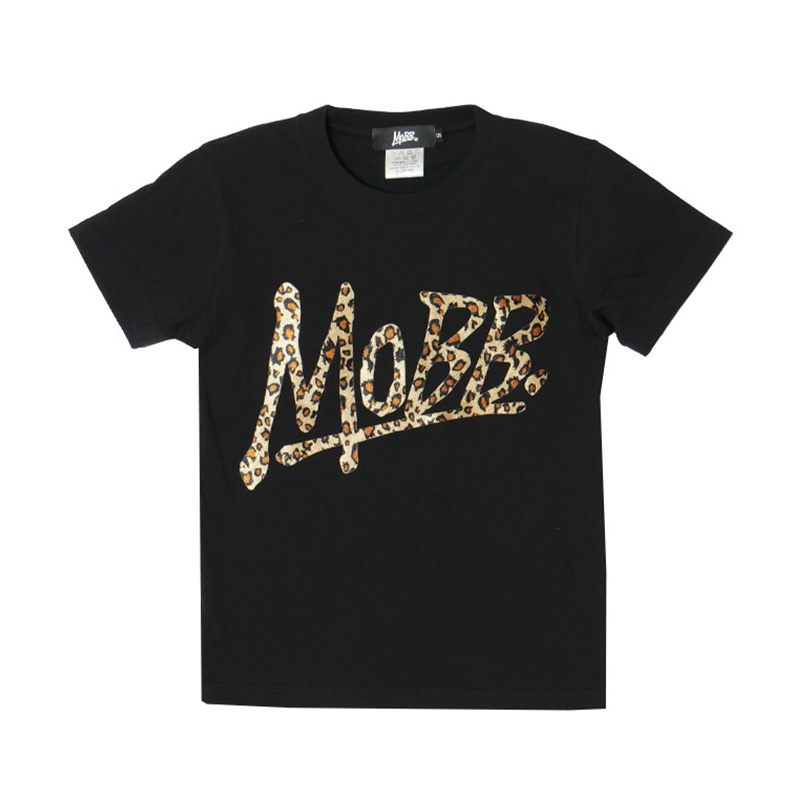 OG LEOPARD T-SHIRT -BLACK×BEIGE- (LADIES/KIDS)