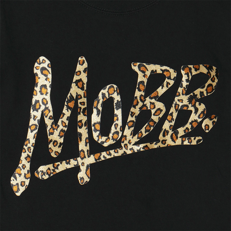 OG LEOPARD T-SHIRT -BLACK×BEIGE- (LADIES/KIDS)
