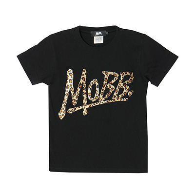 OG LEOPARD T-SHIRT -BLACK×BEIGE- (LADIES/KIDS)