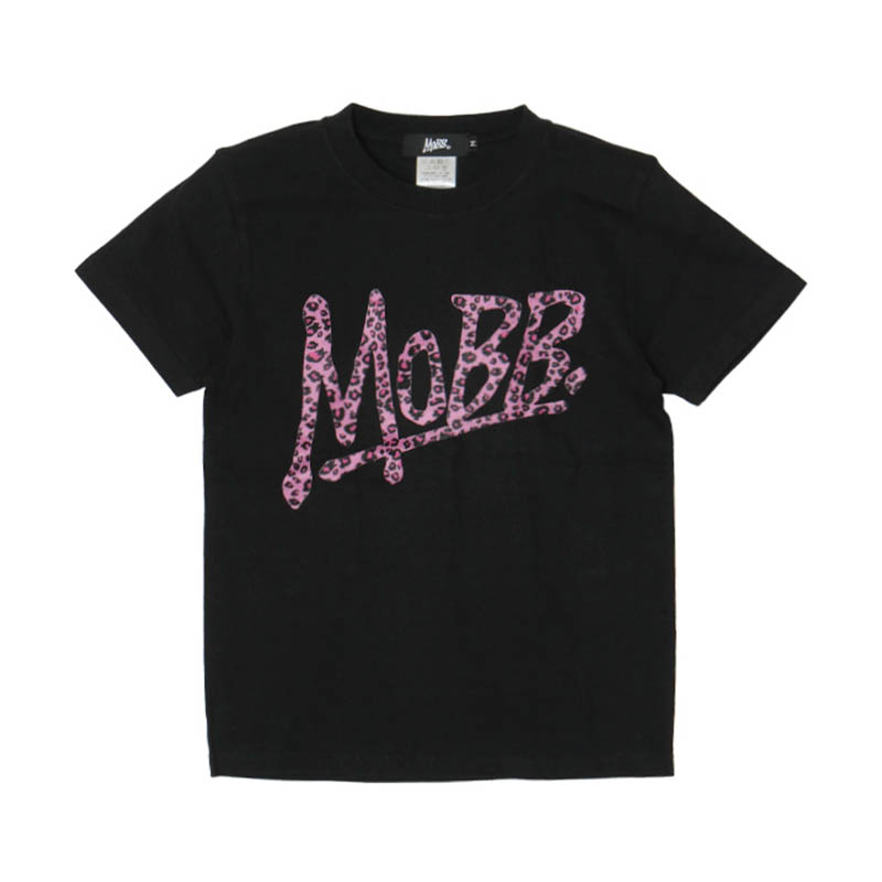 OG LEOPARD T-SHIRT -BLACK×PINK- (LADIES/KIDS)