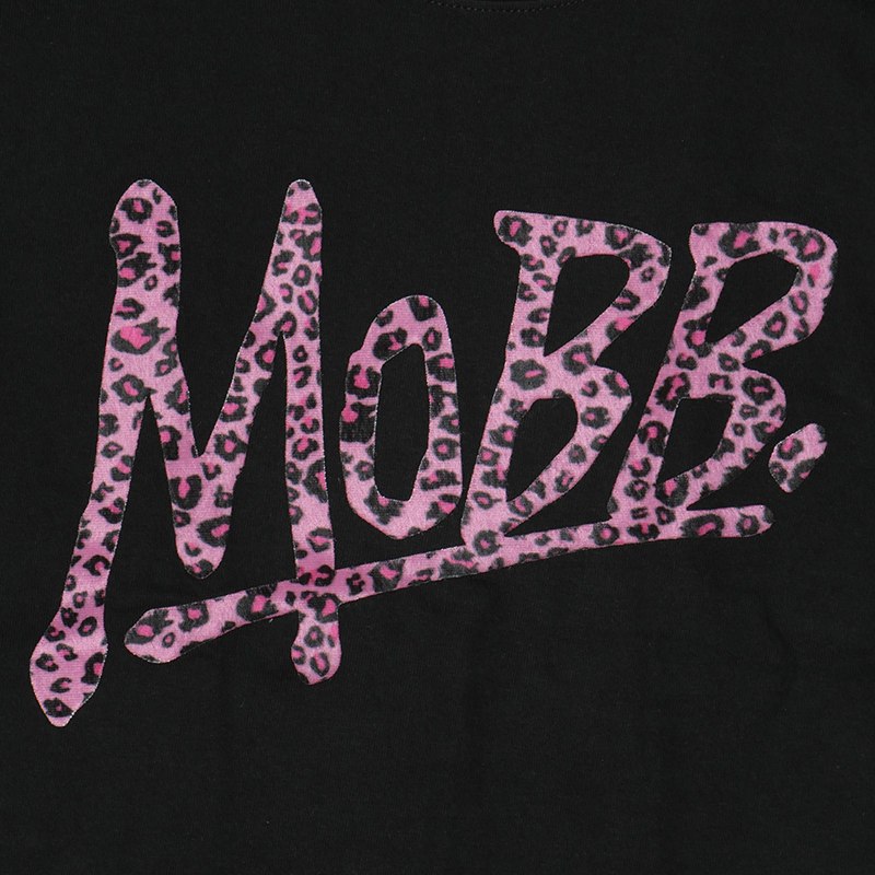 OG LEOPARD T-SHIRT -BLACK×PINK- (LADIES/KIDS)